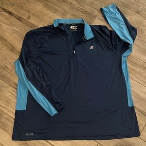 Russell 1/4 zip lightweight- pullover BNWOT 3XL 100%polyester